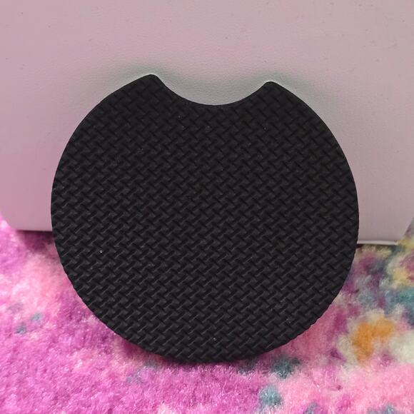 Sunflower Pink Circle Non Slip Handmade Kitchen Home Cup Car Accessories Coaster - Picture 2 of 3